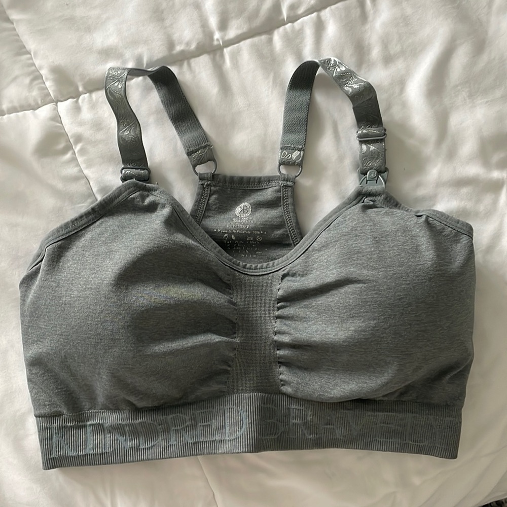 Kindred Bravely Slate Green Sublime Nursing Sports Bra